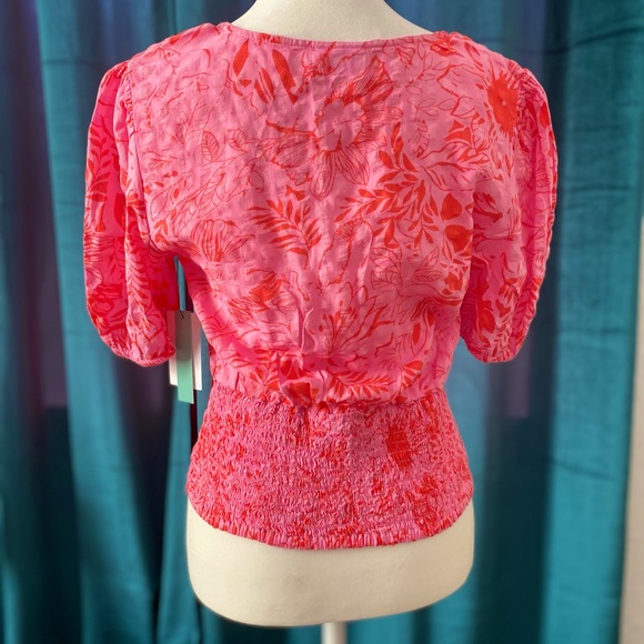 Nordstrom Floral Pink Crop - Picture 3 of 3